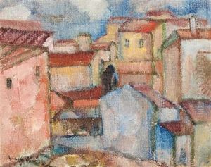 Townscape, Recto; Nude, Verso by Wolf Kibel