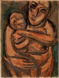 Mother And Child by Wolf Kibel