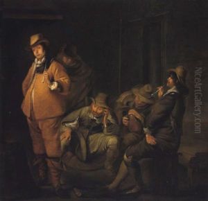 Rauchende Soldaten In Der Wachstube Rauchende Soldaten In Der Wachstube