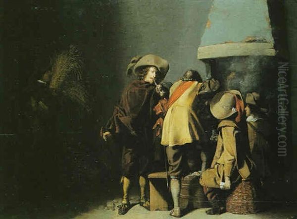 Le Repos Des Soldats Dans Une Auberge - view 1