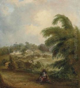 A Plantation In The West Indies, Probably Jamaica by Joseph Bartholemew Kidd