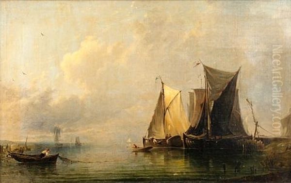 Dutch Boats In A Calm - view 1