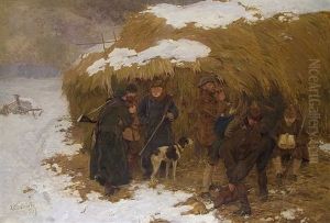 Winterjagd by Franz Kiederich