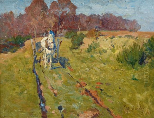 Horse Cart By A Wood - view 1