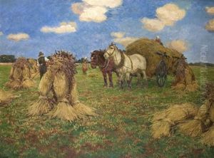 Bei Der Ernte by Ludwig Kiederich