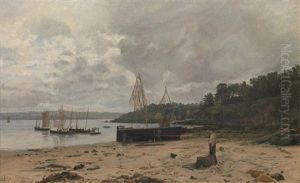 Kystlandskap I Bretagne by Kitty (Christine) Lange Kielland