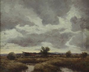 Landskap by Kitty (Christine) Lange Kielland
