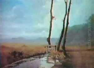 "vid Bakken" by Kitty (Christine) Lange Kielland