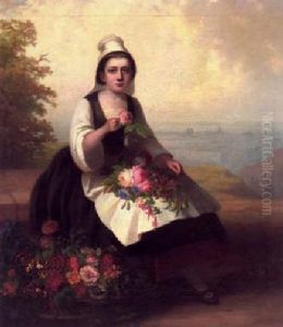 Franzosisches Blumenmadchen