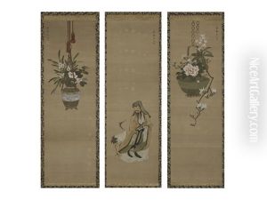 Kazukiyo Hayashi/hanging Fower Basquet (set Of 3) Kazukiyo Hayashi/hanging Fower Basquet (set Of 3)