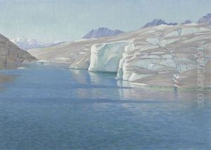 Bergsee Mit Gletscher by Robert Kiener