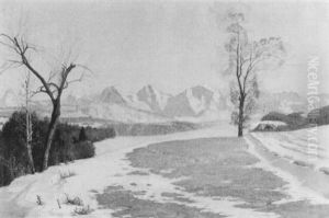 Landschaft Am Gurten Mit Eiger, Monch Und Jungfrau by Robert Kiener