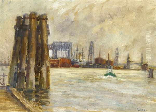 Ansicht Eines Hafens Mit Werft - view 1