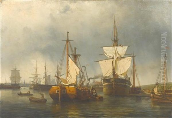 Hafenszene In Rotterdam - view 1