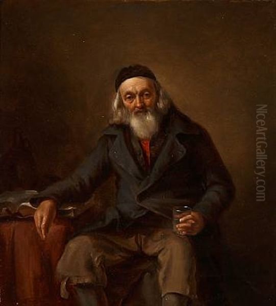 An Elderly Man With A Beard - view 1