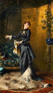The Playfull Kitten by Conrad Kiesel