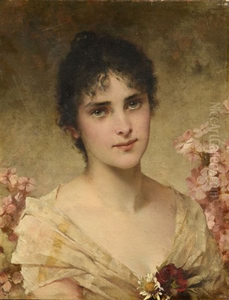 Portrait De Jeune Fille Aux Yeux Clairs - view 1