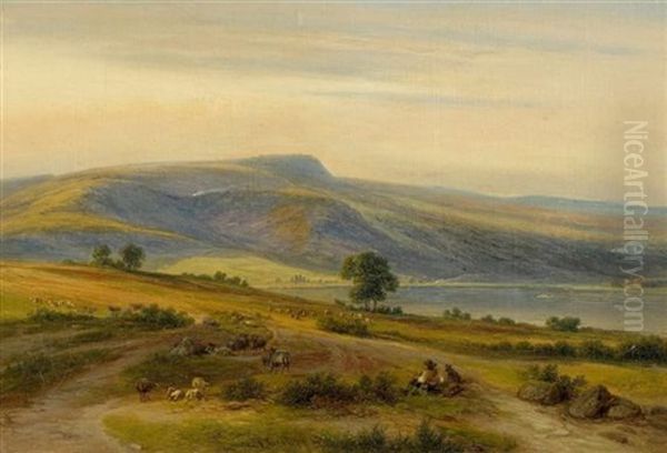 Weite Landschaft Mit Einem Hirten - view 1