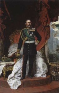 Ganzfiguriges Portrait Konig Albert Von Sachsen