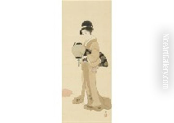 Woman With Lamp - view 1
