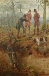 Ferreting by George Goodwin Kilburne