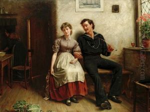 The Lass That Loves A Sailor by George Goodwin Kilburne
