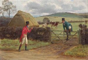 Two Gentlemen Met, Both Unhorsed In A Lane