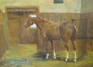 Prince Charming, A Chestnut Hunter In A Stable