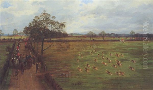 Watching The Cheshire Hunt - view 1