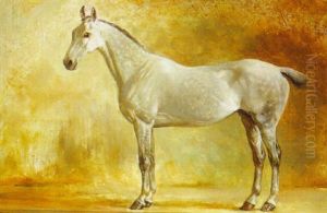 A Dapple Grey Hunter by George Goodwin Kilburne