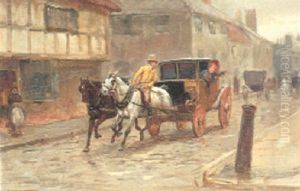 Late For The Train by George Goodwin Kilburne