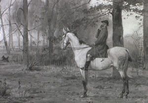 View Halloo by George Goodwin Kilburne