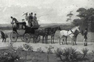 Pursued By Highwaymen by George Goodwin Kilburne