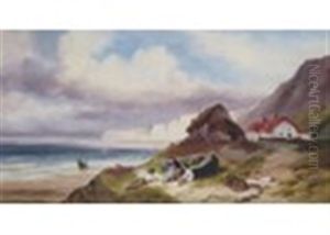 Channel Islands - Fisherman's Cottage, Bouley Bay, Jersey by Sarah Louise Kilpack