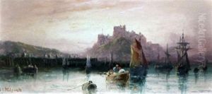 Fishing Boats With Castle Beyond