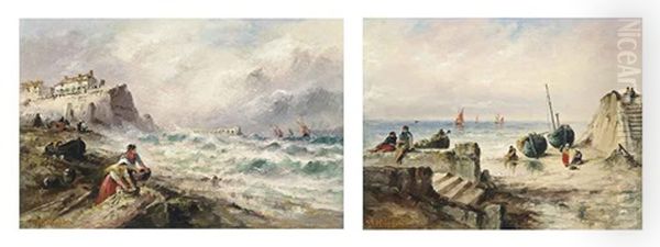 The Mussel Gatherers (+ Unloading The Day's Catch; Pair) - view 1