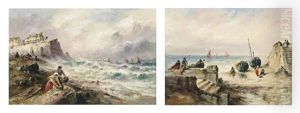 The Mussel Gatherers (+ Unloading The Day's Catch; Pair) by Sarah Louise Kilpack