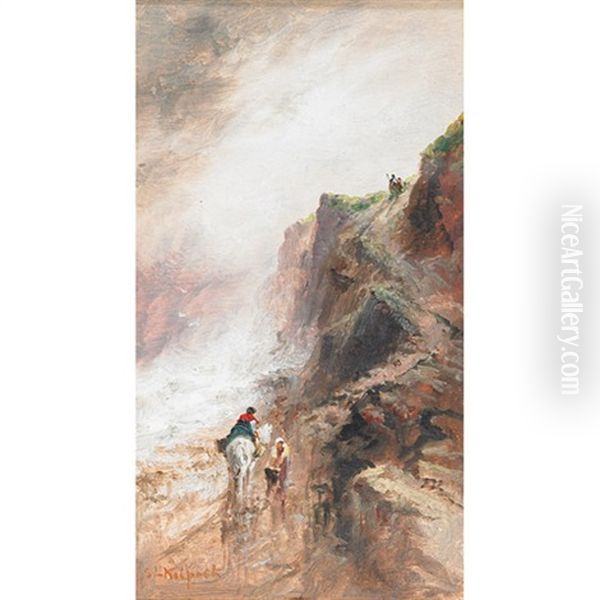 Between Tenby And Penally, Wales (+ Figures On A French Riverside; 2 Works) - view 1