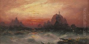 Channel Island Fishermen Bringing Home The Catch (+ 2 Others; 3 Works)