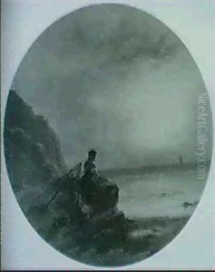 Keeping Watch [&] A Coastal Scene [both Circular- Shaped]