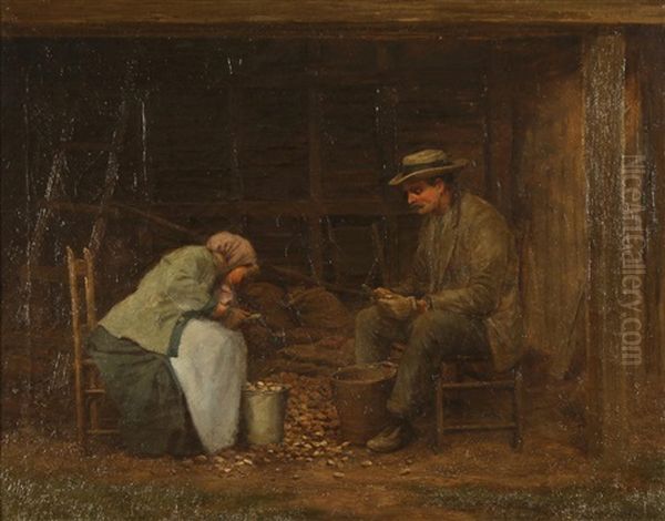 Cutting Seed Potatoes - view 1