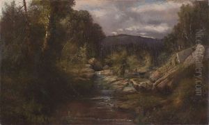 Landscape With Mountain Brook by Charles Frederick Kimball