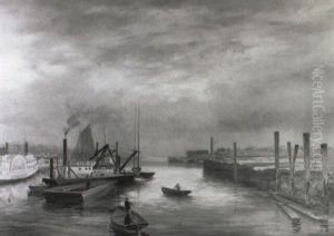 Portland Harbour by Charles Frederick Kimball