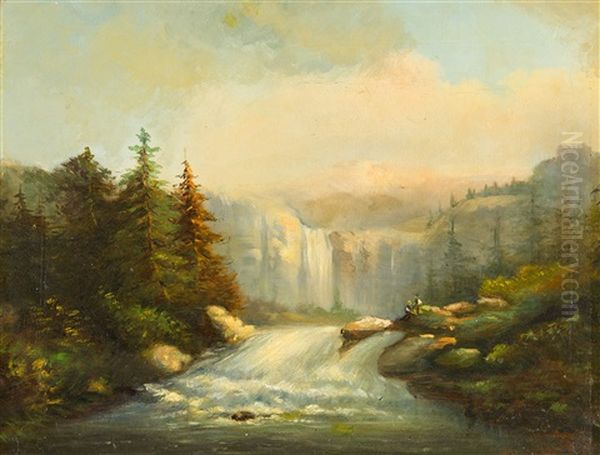 Landschaft Mit Wasserfall - view 1