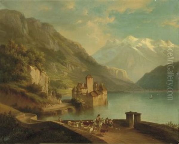 Das Schloss Chillon Am Genfer See - view 1