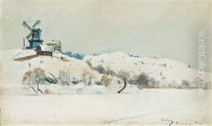 Winter Scene From Barnangen, Stockholm