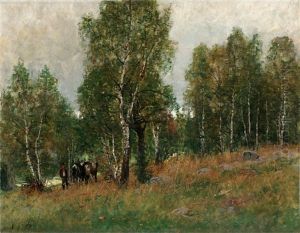 Skogslandskap Med Boskap