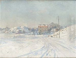 Vintervy Over Danviken by Johan Kindborg