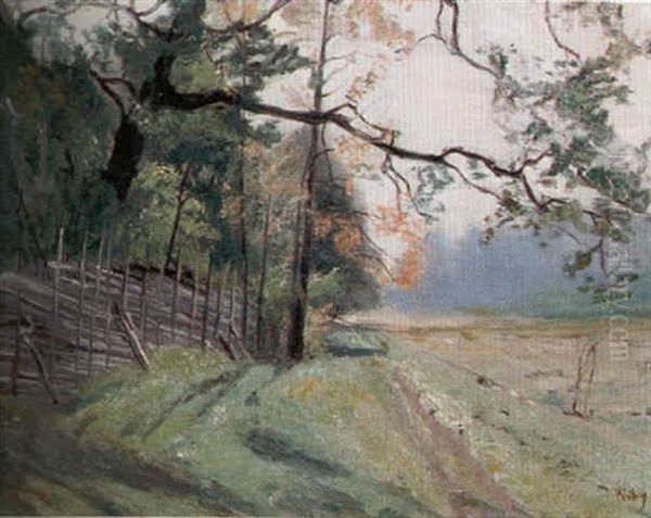 Landskap Med Trad Och Gardesgard - view 1