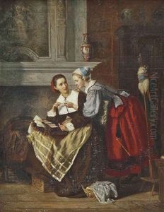 The Card Game by Adolph Diedrich Kindermann